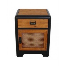 Comodino DKD Home Decor Abete Metallo (48 x 40 x 62 cm)