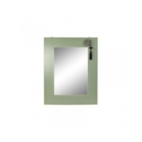 Specchio da parete DKD Home Decor Rosso Verde Dorato Orientale 70 x 2 x 90,5 cm