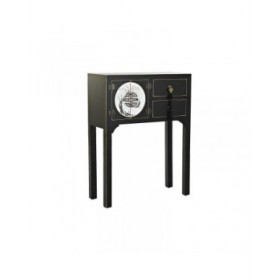 Ingresso DKD Home Decor Bianco Nero Dorato 63 x 28 x 83 cm