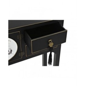 Ingresso DKD Home Decor Bianco Nero Dorato 63 x 28 x 83 cm