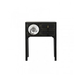Ingresso DKD Home Decor Bianco Nero Dorato 63 x 28 x 83 cm