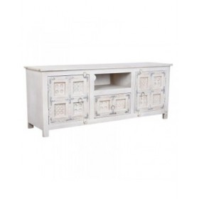 Mobile TV DKD Home Decor Bianco Legno Legno di mango 151 x 40 x 60 cm