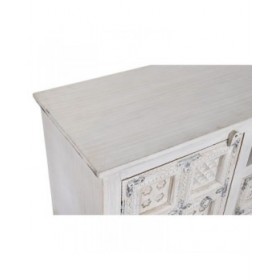 Mobile TV DKD Home Decor Bianco Legno Legno di mango 151 x 40 x 60 cm