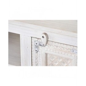 Mobile TV DKD Home Decor Bianco Legno Legno di mango 151 x 40 x 60 cm
