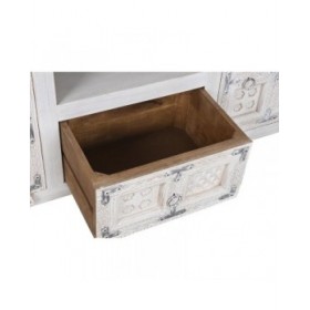 Mobile TV DKD Home Decor Bianco Legno Legno di mango 151 x 40 x 60 cm