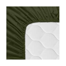 Lenzuolo con angoli aderenti HappyFriday Basic Verde scuro 200 x 200 x 32 cm
