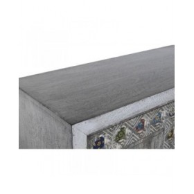 Armadio DKD Home Decor Grigio Bianco Legno di mango (90 x 38 x 150 cm)