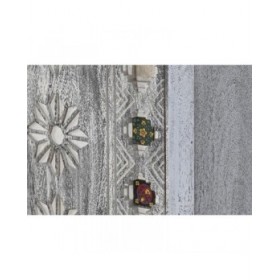 Armadio DKD Home Decor Grigio Bianco Legno di mango (90 x 38 x 150 cm)