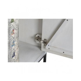 Armadio DKD Home Decor Grigio Bianco Legno di mango (90 x 38 x 150 cm)