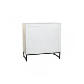 Cassettiera DKD Home Decor Ceramica Grigio Bianco Legno di mango (80 x 38 x 80 cm)