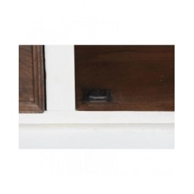 Credenza DKD Home Decor Bianco Marrone scuro Legno di mango (180 x 46 x 83 cm)