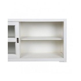 Credenza DKD Home Decor 165 x 45,7 x 105,4 cm Cristallo Grigio Bianco Marrone scuro Legno di mango
