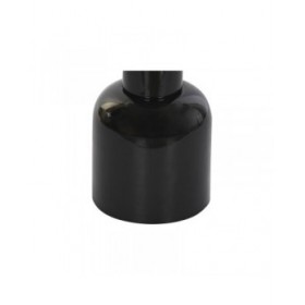 Tavolo aggiuntivo DKD Home Decor Cristallo Nero Trasparente Ferro 41 x 41 x 57 cm