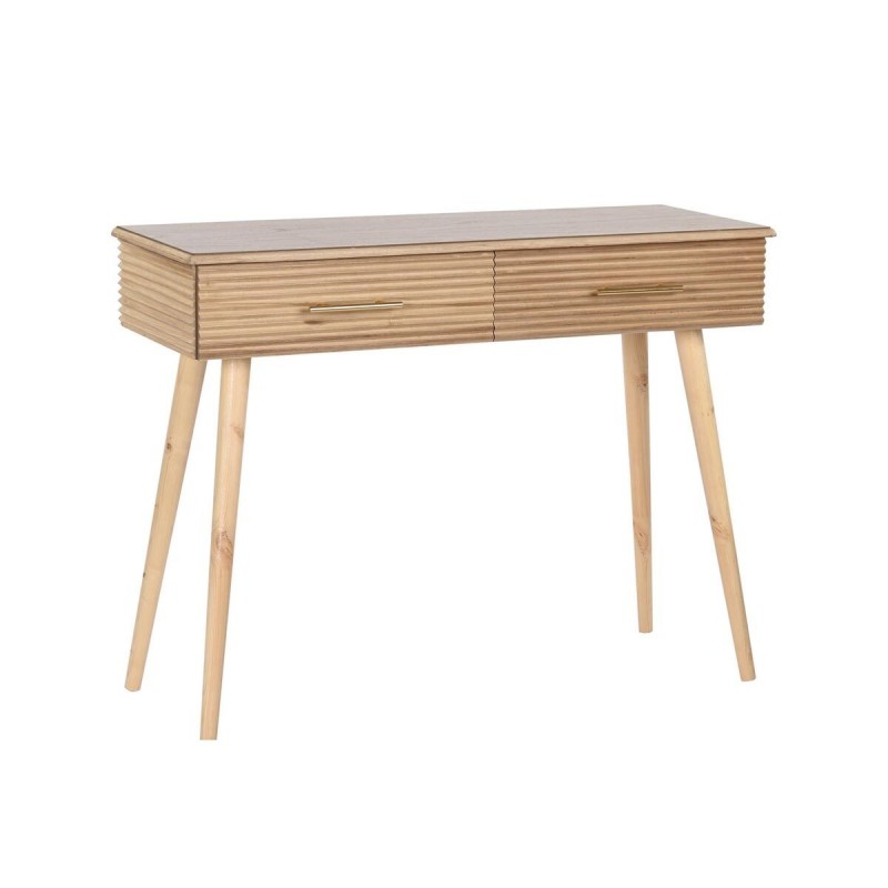 Ingresso DKD Home Decor 100 x 40 x 76 cm Dorato Marrone Chiaro Legno di paulownia Legno MDF