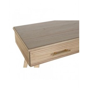 Ingresso DKD Home Decor 100 x 40 x 76 cm Dorato Marrone Chiaro Legno di paulownia Legno MDF