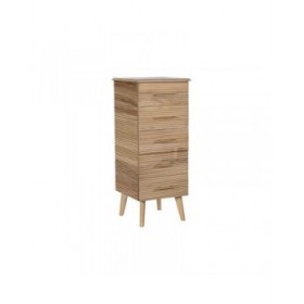 Cassettiera DKD Home Decor Dorato Marrone Chiaro Legno Legno di paulownia Legno MDF Scandi 45 x 40 x 100 cm 42 x 40 x 100 cm