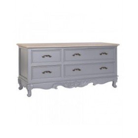 Mobile TV DKD Home Decor Grigio Naturale 120 x 40 x 56.5 cm 120 x 40 x 56,5 cm