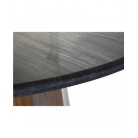 Tavolo da Pranzo DKD Home Decor Nero Marrone Marmo Legno di mango 120 x 120 x 76 cm