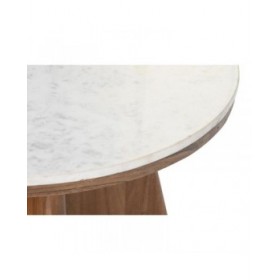 Tavolino da Caffè DKD Home Decor Marmo Acacia (70 x 70 x 43 cm)