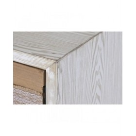 Credenza DKD Home Decor Abete Cotone Bianco (120 x 35 x 80 cm)