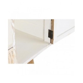 Credenza DKD Home Decor Abete Cotone Bianco (120 x 35 x 80 cm)
