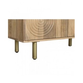 Scaffale DKD Home Decor Dorato Naturale Legno di mango 90 x 40 x 180 cm