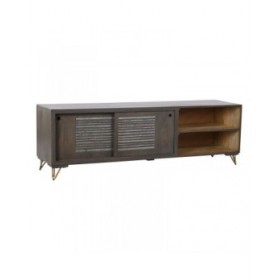 Mobile TV DKD Home Decor Metallo Marrone Legno di mango 160 x 40 x 50 cm