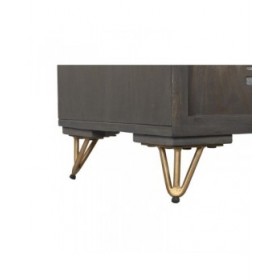 Mobile TV DKD Home Decor Metallo Marrone Legno di mango 160 x 40 x 50 cm