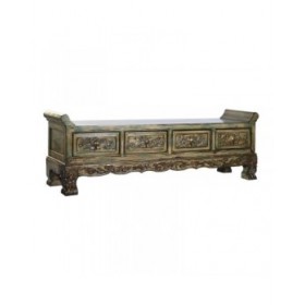 Panca DKD Home Decor Multicolore Legno 179 x 43 x 58 cm