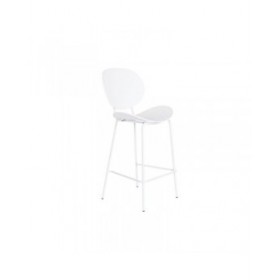 Sgabello DKD Home Decor Nero Metallo Bianco polipropilene (52,5 x 49 x 104 cm)