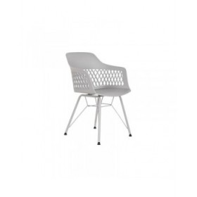 Sedia da Sala da Pranzo DKD Home Decor Grigio chiaro 57 x 57 x 80,5 cm
