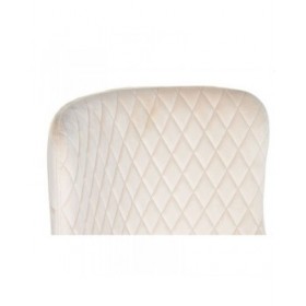 Sedia da Sala da Pranzo DKD Home Decor Beige Metallo Poliestere (56 x 51 x 84 cm)
