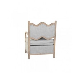 Poltrona DKD Home Decor 66 x 70 x 88 cm 70 x 73 x 88 cm Abete Marrone Chiaro Grigio chiaro