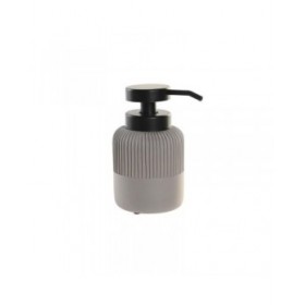 Dispenser di Sapone DKD Home Decor 7 x 7 x 15 cm Grigio Cemento polipropilene
