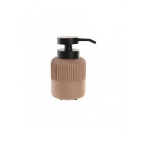 Dispenser di Sapone DKD Home Decor Nero Cemento Terracotta polipropilene 7 x 7 x 16 cm