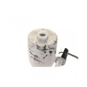 Dispenser di Sapone DKD Home Decor Nero Cemento Bianco