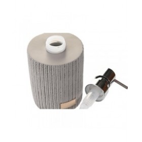 Dispenser di Sapone DKD Home Decor Grigio Cemento polipropilene