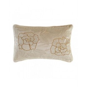 Cuscino DKD Home Decor Dorato 50 x 10 x 30 cm Fiori