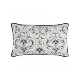 Cuscino DKD Home Decor Azzurro 50 x 10 x 30 cm Fiori