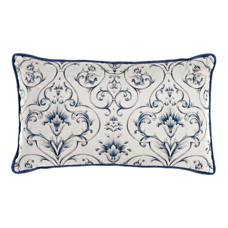 Cuscino DKD Home Decor Azzurro 50 x 10 x 30 cm Fiori