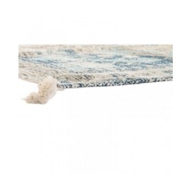 Tappeto DKD Home Decor Finitura invecchiata Azzurro Cotone Arabo (120 x 180 x 1 cm)