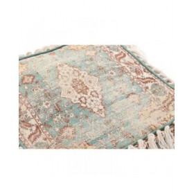Cuscino DKD Home Decor Da terreno Marrone Verde Frange Arabo 40 x 40 x 40 cm