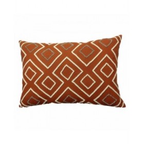 Fodera per cuscino DKD Home Decor 60 x 1 x 40 cm Terracotta Geometrico