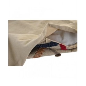 Fodera per cuscino DKD Home Decor Multicolore Frange 50 x 1 x 50 cm