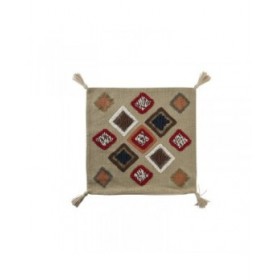 Fodera per cuscino DKD Home Decor Multicolore Frange 50 x 1 x 50 cm