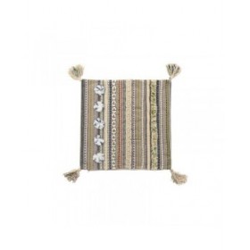 Fodera per cuscino DKD Home Decor Multicolore Frange 50 x 1 x 50 cm