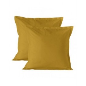 Fodera per cuscino HappyFriday Basic Senape 60 x 60 cm 2 Unità