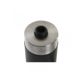 Dispenser di Sapone DKD Home Decor Argentato Nero Acciaio inossidabile Resina 7 x 7 x 17 cm