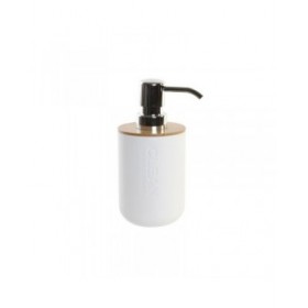 Dispenser di Sapone DKD Home Decor 7 x 9 x 15,5 cm Naturale Bianco polipropilene