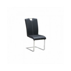 Sedia da Sala da Pranzo DKD Home Decor Nero Metallo Poliuretano (59 x 45 x 102 cm)